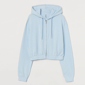 Top court en spandex sans couture pour femme Sexy Stretch Fit Breathable Sportswear Streetwear Gym Hoodie - Product Image 1