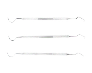 Sondas dentales Explorador dental Cureta dental Endo Explorer Instrumentos periodontales de doble punta Luz manual de acero inoxidable - Product Image 1
