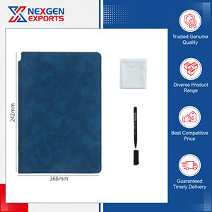 Última Llegada de Cuadernos de Tapa Dura de Alta Calidad, Cuaderno de Pizarra Blanca A5 de Cuero PU, para la Escuela, Oficina, Hogar y Educación, de Bajo Costo - Product Image 3
