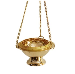 Brûleur à Bakhoor d'intérieur en laiton au design classique, qualité supérieure, taille personnalisée, couleur or, brûleur à Oud de table - Product Image 4