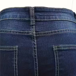 Short en jean bleu pour femmes avec style droit, short pour femmes 100% coton Logo personnalisé avec haute qualité de qualité supérieure - Product Image 6