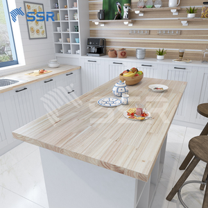 Comptoir écologique en bois d'acacia 1/1.5 in d'épaisseur-Bois massif d'acacia idéal pour les tables à manger et les ordinateurs de bureau - Product Image 5