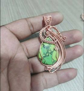 จี้ควอทซ์หลายสีหลายสีแบบวินเทจประดับด้วยลวดหุ้มด้วยเงินสเตอร์ลิงโรสโกลด์แฟชั่นใหม่ล่าสุด - Product Image 5