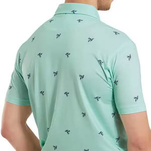 Algodón de alta calidad para hombres, camisetas Polo, diseño de cuello redondo transpirable con patrón sólido, tela de lona de 240 gramos para el verano - Product Image 4