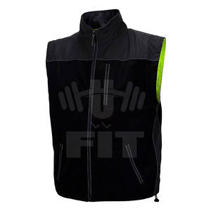 Veste de sécurité légère en polyester à fermeture éclair Matériau respirant et réfléchissant pour le travail et les activités de plein air - Product Image 6