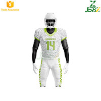 Uniforme de Fútbol Americano Sublimado Transpirable Personalizado Más Vendido, Logotipo Personalizado para Unisex, 100% Poliéster OEM
