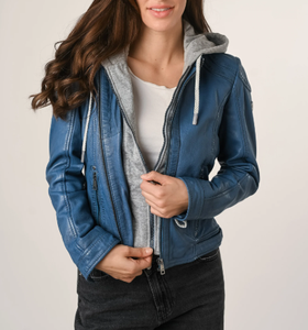 Chaqueta de cuero genuino cálida de último diseño personalizado para mujer, chaqueta de cuero de manga larga para mujer 2025 - Product Image 6