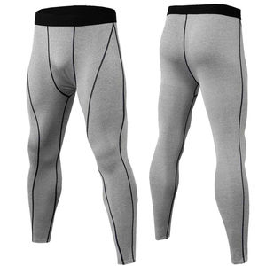 Legging athlétique de performance sportive avec logo personnalisé collants de course à pied pour hommes pantalon de compression fitness gym athlétique jogging yoga - Product Image 3