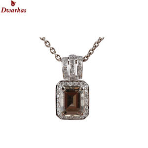 เครื่องประดับที่สง่างาม925เงินสเตอร์ลิงสร้อยคอจี้อัญมณีหลายแบบควอตซ์ CZ - Product Image 1