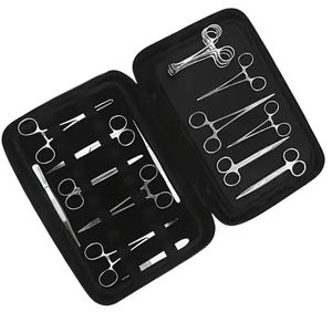 Juego de Instrumentos Quirúrgicos Veterinarios Manuales de Alta Calidad, Acero Inoxidable, Kit de Cirugía Básica para Operaciones de Animales Grandes, CE - Product Image 4