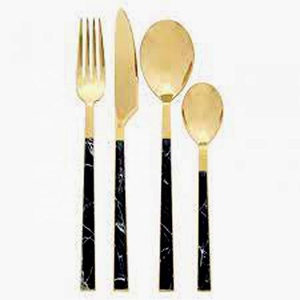 Juego de Cubiertos de acero inoxidable con nuevo mango único para restaurante, boda, hogar, Hotel, juego de cubiertos de diseño - Product Image 3