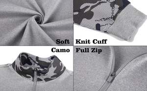 Hot Sale <b>Men's</b> High Quality Custom <b>Camo</b> Sports Tracksuits Zip-Up <b>Jacket</b> Pants Logo Wooded Camouflage Sublimation Printed Fleece - Product Image 2