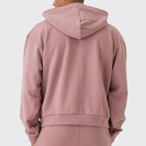 Sudadera con Capucha y Cremallera para Hombre, Corte Regular, de Poliéster/Algodón, con Logotipo Personalizado, Tejido de Forro Polar para Invierno, OEM/ODM - Product Image 6