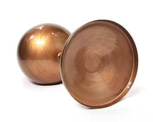 Gobelet à vin sous vide de luxe plaqué cuivre fait à la main, verre à vin rouge à long pied de haute qualité, artisanat Saniya - Product Image 5