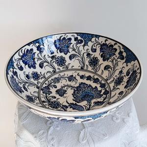 Bol en céramique rustique fait à la main pour la salade, les pâtes et le service des repas, bol en céramique résistant à la chaleur pour les aliments chauds et froids - Product Image 5