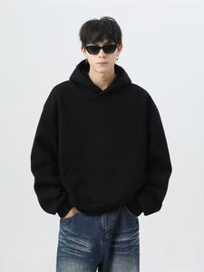 Sudaderas con Capucha de Felpa Francesa Personalizadas de Alta Calidad para Hombre, Estilo Urbano, Holgadas, con Hombros Caídos, para Fábrica - Product Image 4