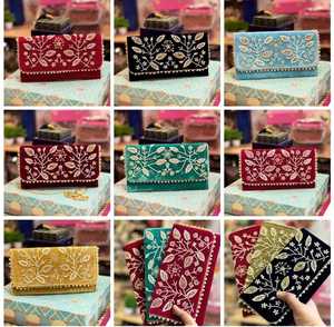 Bolso de mano de uso diario de lujo hecho a mano para mujer, Bordado de hilo de seda de Mti-Color, bolso de boda para fiesta de noche, monedero de regalo de devolución - Product Image 3