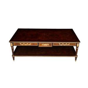 Luxury Classic Wooden Coffee Table And <b>Side</b> Table Set - Product Image 2