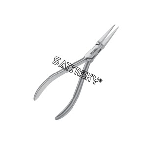 Alicates de punta plana en ángulo de 12,5 CM Instrumentos dentales dentados Instrumentos de acero inoxidable fabricados con AISI 420 de buena reputación - Product Image 5