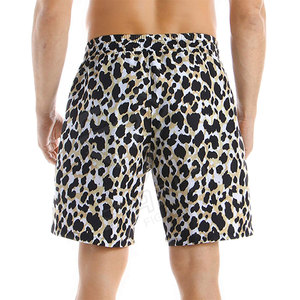 Pantalones cortos deportivos personalizables de secado rápido para hombre, pantalones cortos de surf y natación informales con patrón sólido a la venta. - Product Image 2