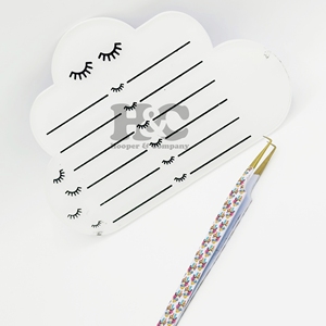 High Quality Square Eyelash Tiles White Cloud <b>Lash</b> Holder Heart Handmade Acrylic <b>Magnetic</b> Eco-Friendly Eyelashes tiles mink - Product Image 6