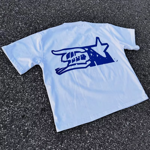 Meilleures ventes T-shirt baggy à logo imprimé personnalisé et pantalon baggy droit Ensemble d'été tendance pour hommes - Product Image 4