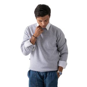 เสื้อสเวตเตอร์บุขนแกะสำหรับผู้ชายเสื้อแบบสวมหัวผ้าโพลีเอสเตอร์ผ้าฝ้ายนุ่มพิเศษสวมใส่สบายเหมาะสำหรับฤดูใบไม้ร่วงและฤดูหนาวคอลเลกชัน - Product Image 1