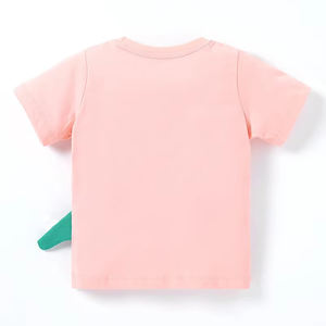 ¡Novedad de 2025! Camisetas de verano para niños al por mayor, camisetas de algodón con logotipo personalizado de color sólido para niños - Product Image 6