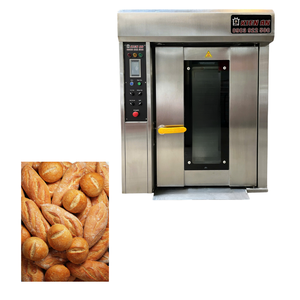 Prêt à expédier four rotatif 8 plateaux four commercial équipement de boulangerie 700Kg four de poids pour la cuisson Vietnam usine équipement de cuisson - Product Image 1