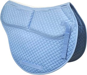 Tapis de selle de cheval en tissu de coton matelassé de style anglais avec broderie prix de gros - Product Image 3