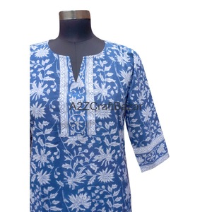 Vestido de Algodón de Alta Calidad para Mujer, Vestido de Verano Más Vendido, Vestido de Algodón Estampado Floral a Bajo Precio para Fiestas - Product Image 3