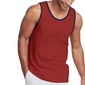 Camiseta sin mangas de algodón transpirable de secado rápido para hombre, nuevo diseño de talla grande, gimnasio, Yoga, ropa activa, tejido de punto hecho a medida - Product Image 1
