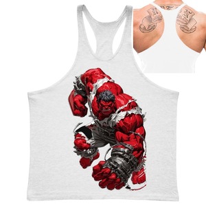 Débardeur de gymnastique imprimé de haute qualité pour hommes Débardeur respirant de vêtements de yoga et de fitness - Product Image 3