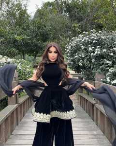 เดรสประจำชาติปักเต็มตัวมาใหม่สำหรับผู้หญิงเสื้อคลุมแขนยาวสไตล์อัฟกานิสถาน - Product Image 4