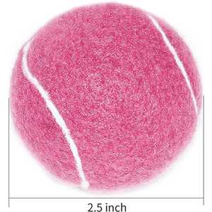 Perfect Shape Thick Walls Premium Quality Tennis Ball Wholesale Jumbo Cricket Tennis Balls <b>Pink</b> Color Bouncing Tennis Balls - Product Image 2
