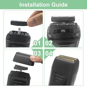 Barra de Corte de Repuesto con Cuchillas Dobles y Triples para Afeitadoras Eléctricas, Lavable e Impermeable, para Afeitar Cara y Cuerpo, 1 Unidad - Product Image 3