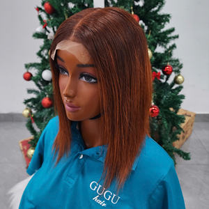 Perruque en dentelle frontale vietnamienne de 10 pouces |   Cheveux vierges lisses comme des baguettes |   Dentelle transparente et ligne de cheveux naturelle |   Densité 250% Sans colle - Product Image 3