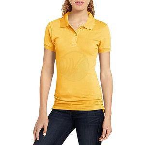 Chemise en coton de haute qualité pour femmes, col roulé, manches courtes, décontractée, mode estivale, respirante, design simple sur le devant, imprimé uni - Product Image 2
