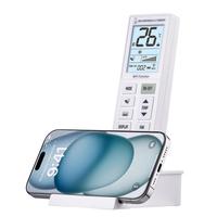 Télécommande universelle pour climatiseur WiFi SMASOON SR-80E avec boîtier en plastique, 15 boutons, portée de 8 m, piles AAA
