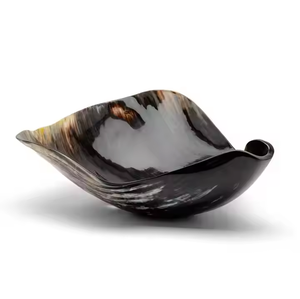 2025 plus récent meilleurs bols meilleure vente bol en corne de service en articles de corne naturelle sans danger pour les aliments Design exclusif bol en corne de service - Product Image 1