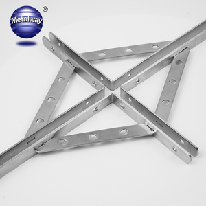 Heavy-Duty 8 trong x <span class=keywords><strong>5</strong></span> trong màu đen thép tam giác Kệ Bracket Wall Mount L nổi kệ với l-kết cấu thép - Product Image 3