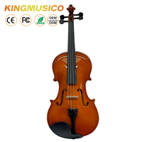 Student Violin 4/4 3/4 Solid Wood Acoustic Violin for Beginner and Music School