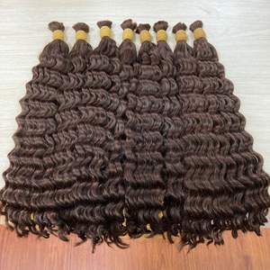 En vrac 100% Extensions de cheveux humains crus vietnamiens Deep Wavy Luxury Tape Ins Frontal & Bundle Bleach to Blonde - Product Image 3