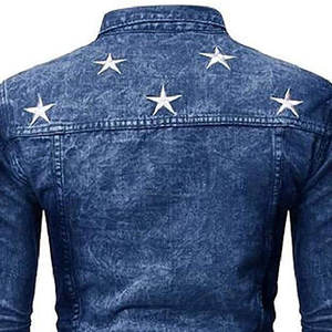Veste en jean pour homme de haute qualité en gros, veste en jean à manches longues à bouton unique, veste en jean personnalisée, nouveaux designs, veste en jean pour homme - Product Image 5