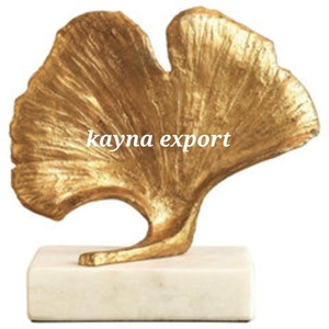 GOLD FINISHED METAL ROUND SCULPTURE STRIPES DESIGNER <b>TOP</b> QUALITY HANDCRAFTED DECORATIVE GIFTING USE WEDDING AND <b>CHRISTMAS</b> <b>PARTY</b> - Product Image 4