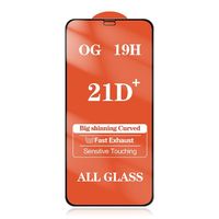 Protecteur d'écran en verre trempé 21D 9D 9H anti-rayures pour iphone 16 15 14 Pro Max Vente en gros de haute qualité