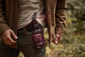 Gaine en cuir de couteau de traqueur de lame fixe d'acier inoxydable \ couteau de traqueur de chasse personnalisé de qualité supérieure - Product Image 5