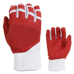 2023 Premium Quality Heavy Silicone Grip Kunstleder Baseball Batting Gloves