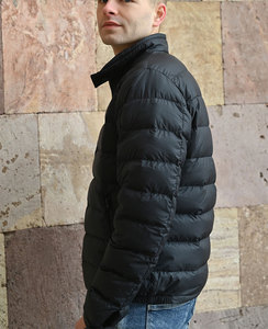 Chaqueta acolchada unisex personalizada para hombre, abrigo de invierno con diseño de burbujas, informal, de cuero, talla XL, con cremallera, fabricantes al por mayor para exteriores - Product Image 5
