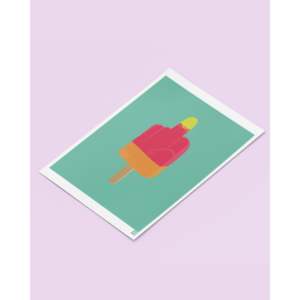 Impresión de Arte con Técnica de Huellas de Dedos, Patrón de Naturaleza Muerta con Hielo - Product Image 5